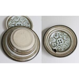 1970's Vintage Signed John Dunlap Garlic Keeper Studio Pottery Hand Thrown Jar